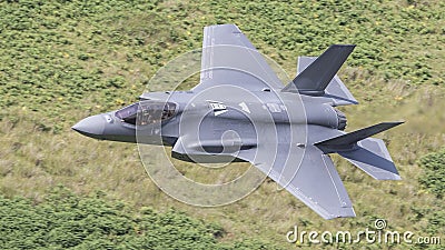 The Lockheed Martin F-35 Lightning II in flight aka F35 Stock Photo