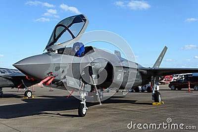 Lockheed Martin F-35 Lightning II On Tarmac Editorial Stock Photo