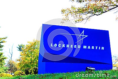 Lockheed Martin Sign Editorial Stock Photo