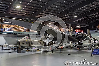 Lockheed SR-71 Blackbird on Display at Museum of Aviation, Robins, AFB, Georgia Editorial Stock Photo