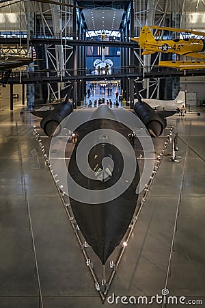 The Lockheed SR-71 Blackbird Editorial Stock Photo