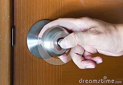 Locking door Stock Photo