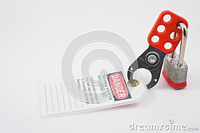 Lockout Tagout Stock Photo