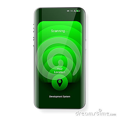 Lockscreen user interface notification floating pop up Vector Illustration
