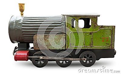 Locomotive toy Stock Photo