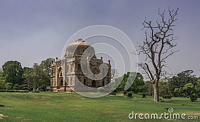 Gardens Lodi city park in Delhi with the tombs of the Pashtun dynasties Sayyid and Lodi, India Stock Photo