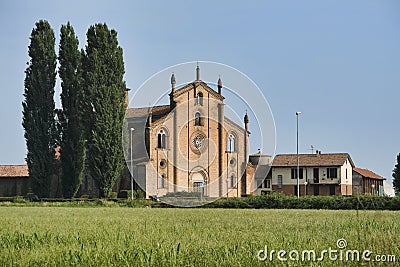 Lodivecchio Lodi, Italy: church of San Bassiano Stock Photo