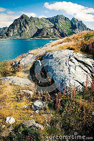 Lofoten, Henningsvaer, Norway Stock Photo