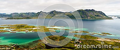 Lofoten Islands panorama Stock Photo