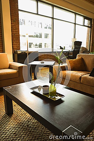 A loft apartment. Stock Photo