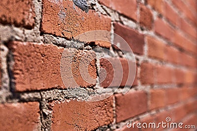 Loft red brick wall Stock Photo