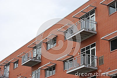 Loft Style Homes Stock Photo