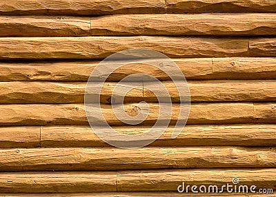 Log Cabin Wall Stock Photo