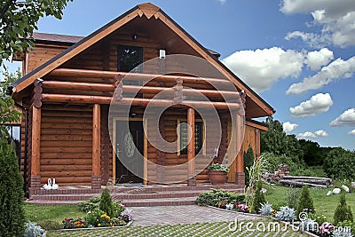 Log house Stock Photo