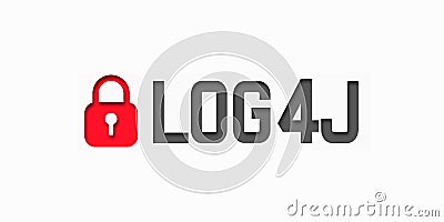 Log4J security vulnerability. Log4Shell. Paper cut illustration. The danger of a computer virus infection Cartoon Illustration