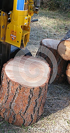 Log splitter Stock Photo