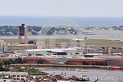 Logan International Airport, Boston Editorial Stock Photo