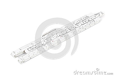 Logarithm ruler Stock Photo