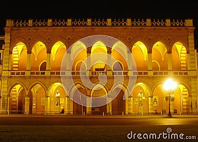 Loggia Amulea palace padova Stock Photo