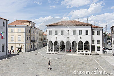 Loggia Palace in Koper, Slovenia Editorial Stock Photo