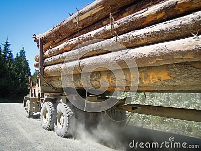 Logging truck Editorial Stock Photo