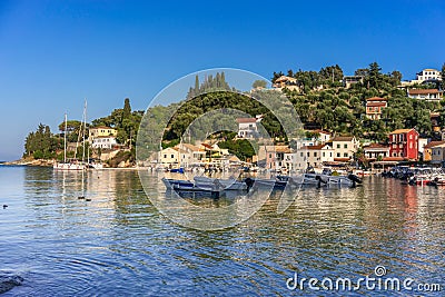 Lakka on the island of Paxos Stock Photo