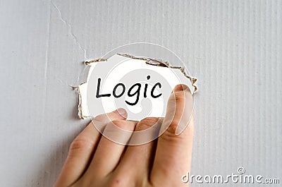 Logic text concept Stock Photo