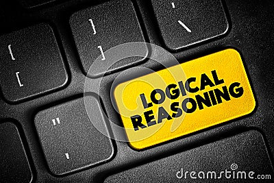 Logical Reasoning - determines whether the truth of a conclusion can be determined for that rule, based solely on the truth of the Stock Photo