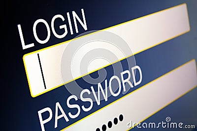 Login Stock Photo