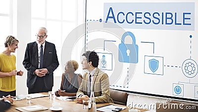 Login Accessible Password Authorized Permission Concept Stock Photo