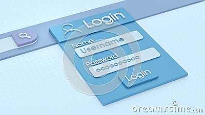 Login account Stock Photo