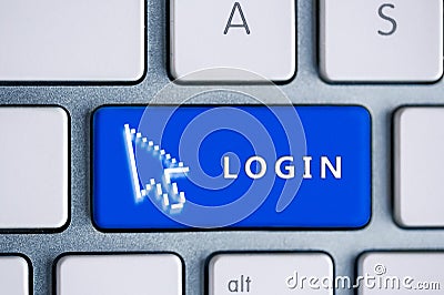 Login button Stock Photo