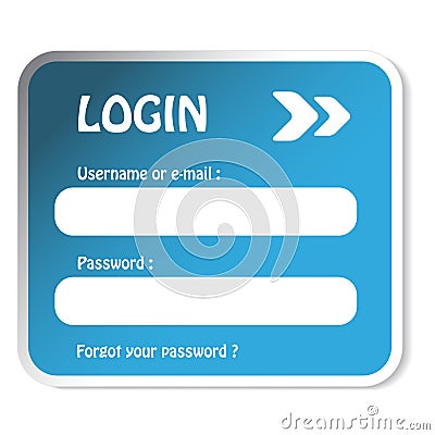 Login form Vector Illustration