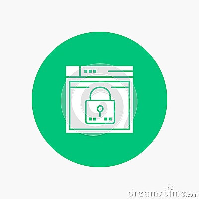 Login, Secure, Web, Layout, Password, Lock Vector Illustration