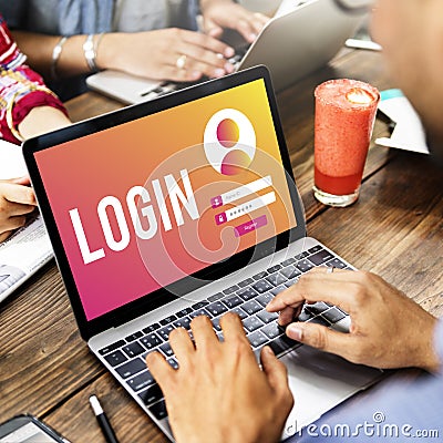 LogIn User Password Privacy Concept Stock Photo