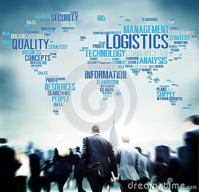 Logistics Management Freight Service Production Concept Stock Photo