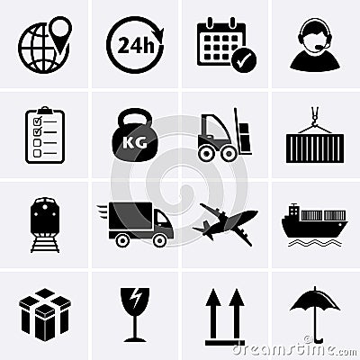 Logistics and Shipping icon Vector Illustration