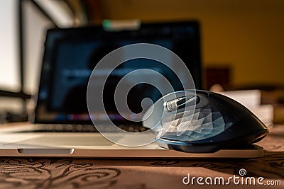 Logitech MX Master Mouse, professional computer mouse for editing and gaming | Product photography Editorial Stock Photo