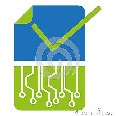 Digitization logo, data protection logo, data logo, secure and security logo Stock Photo
