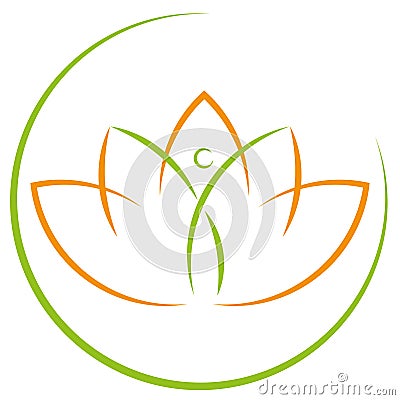 Person in motion and leaves, naturopath and physiotherapy logo Stock Photo