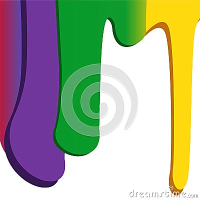 abstract background splashing paint isolated on white background illustration colorful wallpaper Vector Illustration