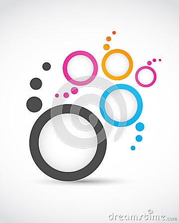 Logo abstract circles Vector Illustration