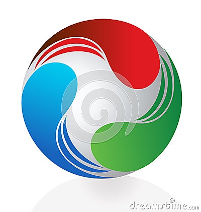 Logo abstract dynamic business Vector Illustration