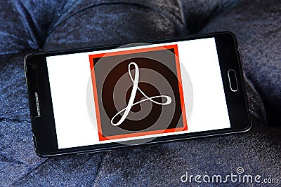 Adobe Acrobat logo Editorial Stock Photo