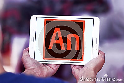 Adobe Animate software logo Editorial Stock Photo