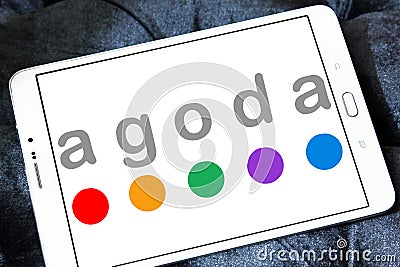Agoda reservations provider logo Editorial Stock Photo