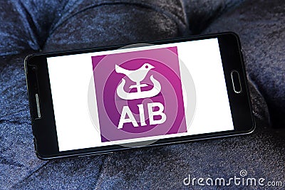Allied Irish Banks, AIB logo Editorial Stock Photo