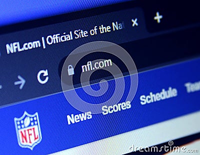 Nfl, National Football League logo Editorial Stock Photo