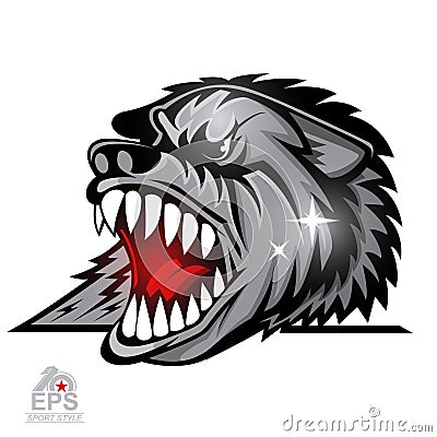 Logo for any sport team wolves Vector Illustration