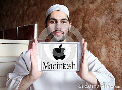 Apple Macintosh company logo Editorial Stock Photo